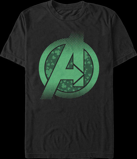 Avengers St. Patrick's Day Logo Marvel Comics T-Shirt