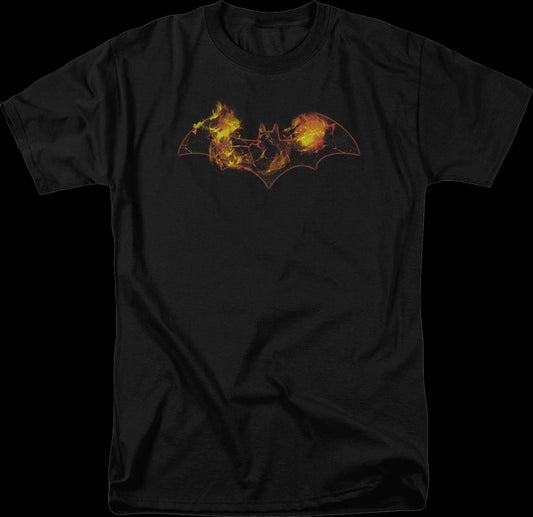 Batman Flaming Logo DC Comics T-Shirt