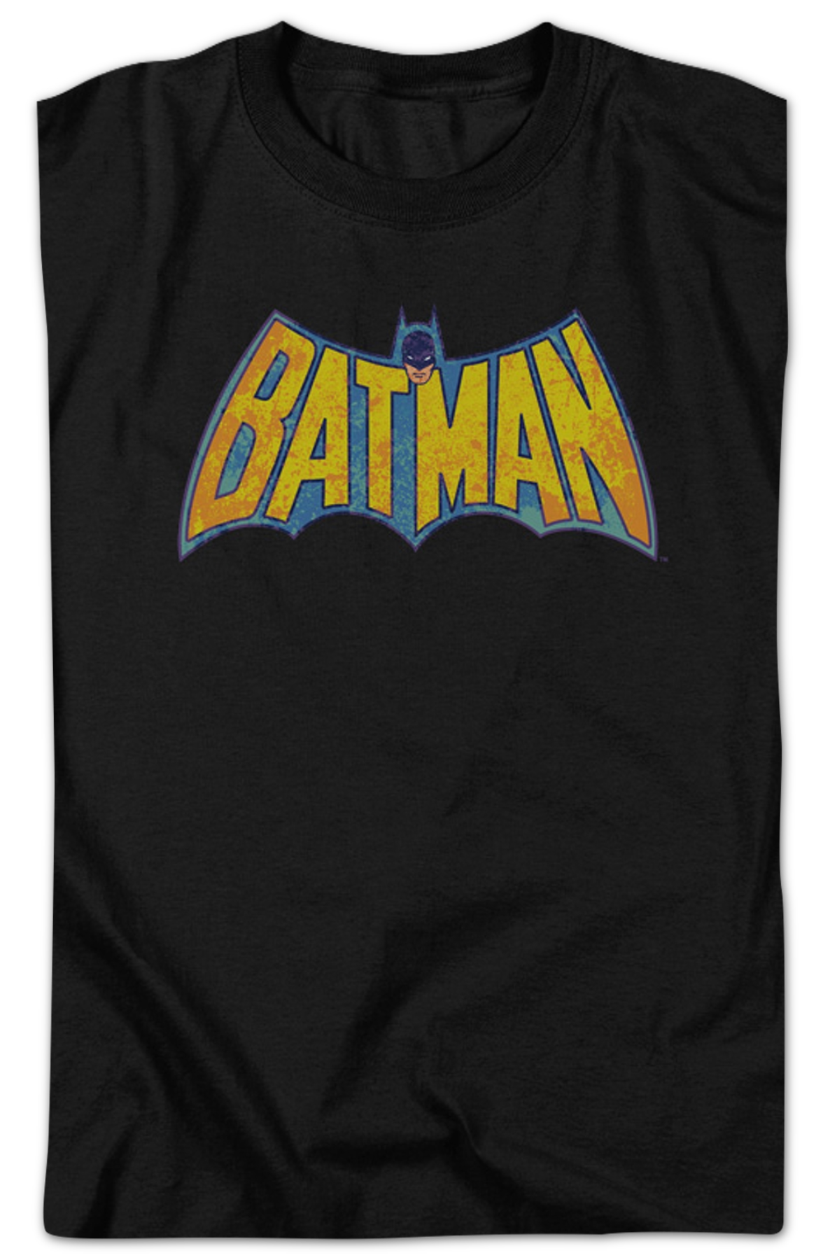 Batman Vintage Bat-Shaped Logo DC Comics T-Shirt