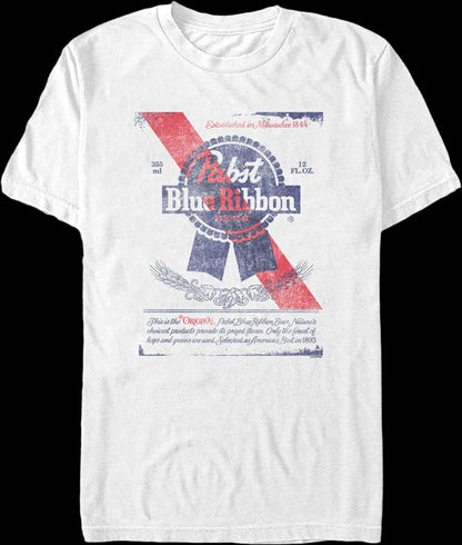 Beer Can Label Pabst Blue Ribbon T-Shirt