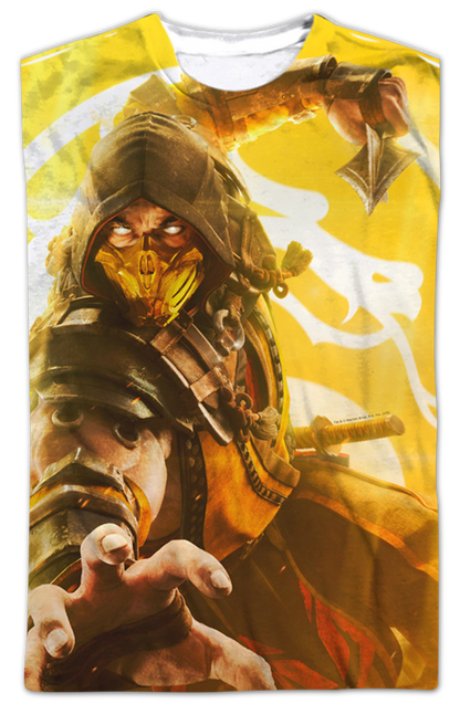 Big Print Scorpion Mortal Kombat T-Shirt