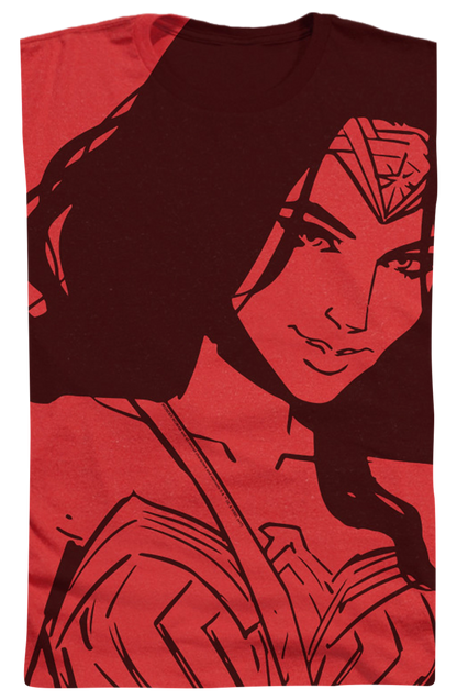 Big Print Wonder Woman T-Shirt