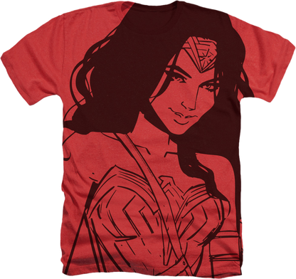 Big Print Wonder Woman T-Shirt