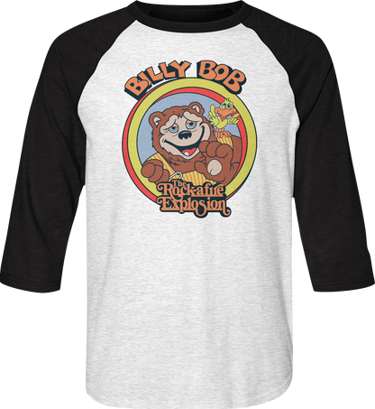 Billy Bob Rock-afire Explosion Raglan Baseball Shirt