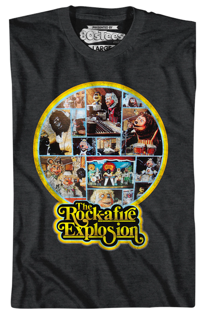 Black 1st Album Back Cover Rock-afire Explosion T-Shirt