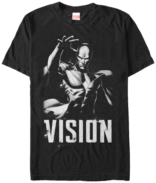 Black and White Vision Marvel Comics T-Shirt