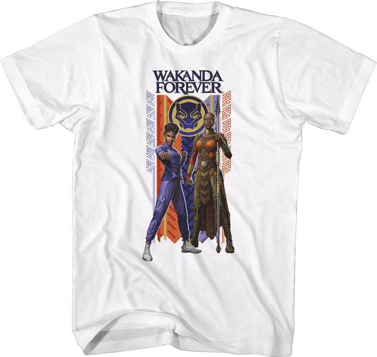 Black Panther Wakanda Forever Duo Marvel Comics T-Shirt