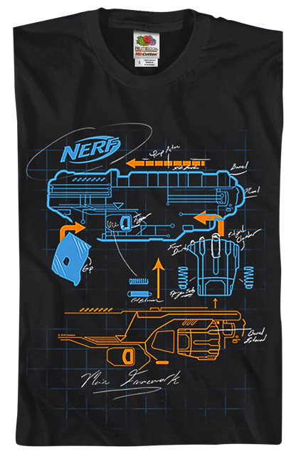 Blaster Blueprint Nerf T-Shirt