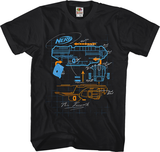 Blaster Blueprint Nerf T-Shirt