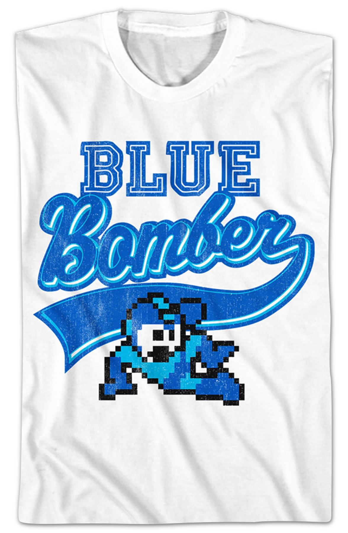 Blue Bomber Sports Logo Mega Man T-Shirt