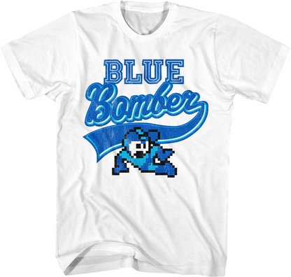 Blue Bomber Sports Logo Mega Man T-Shirt