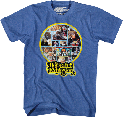 Blue 1st Album Back Cover Rock-afire Explosion T-Shirt