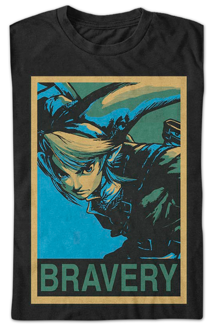 Bravery Link Poster Legend of Zelda Nintendo T-Shirt