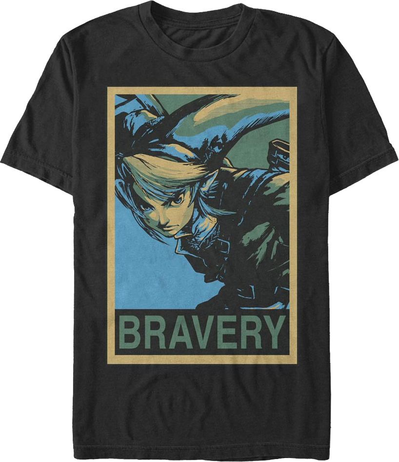 Bravery Link Poster Legend of Zelda Nintendo T-Shirt