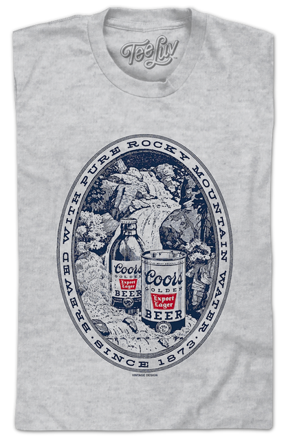 Brewed With Pure Rocky Mountain Water Coors T-Shirt
