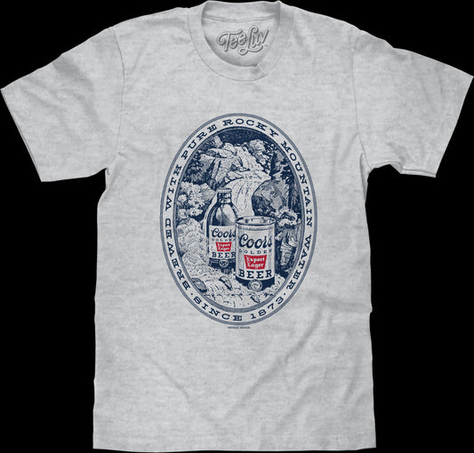 Brewed With Pure Rocky Mountain Water Coors T-Shirt