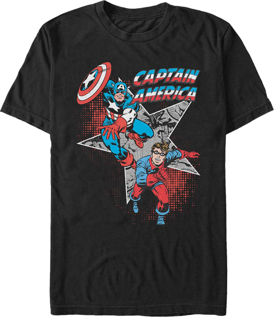 Captain America And Bucky Marvel Comics T-Shirt