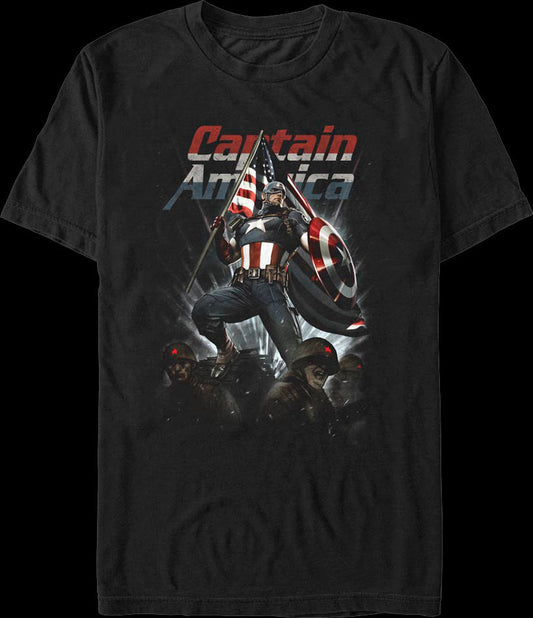 Captain America Living Legend Marvel Comics T-Shirt