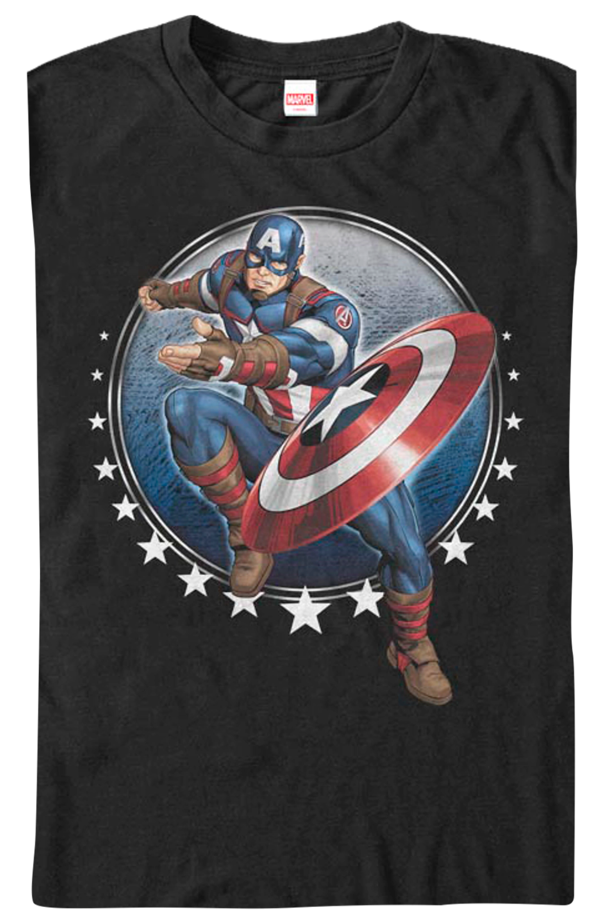 Captain America Shield Toss Marvel Comics T-Shirt