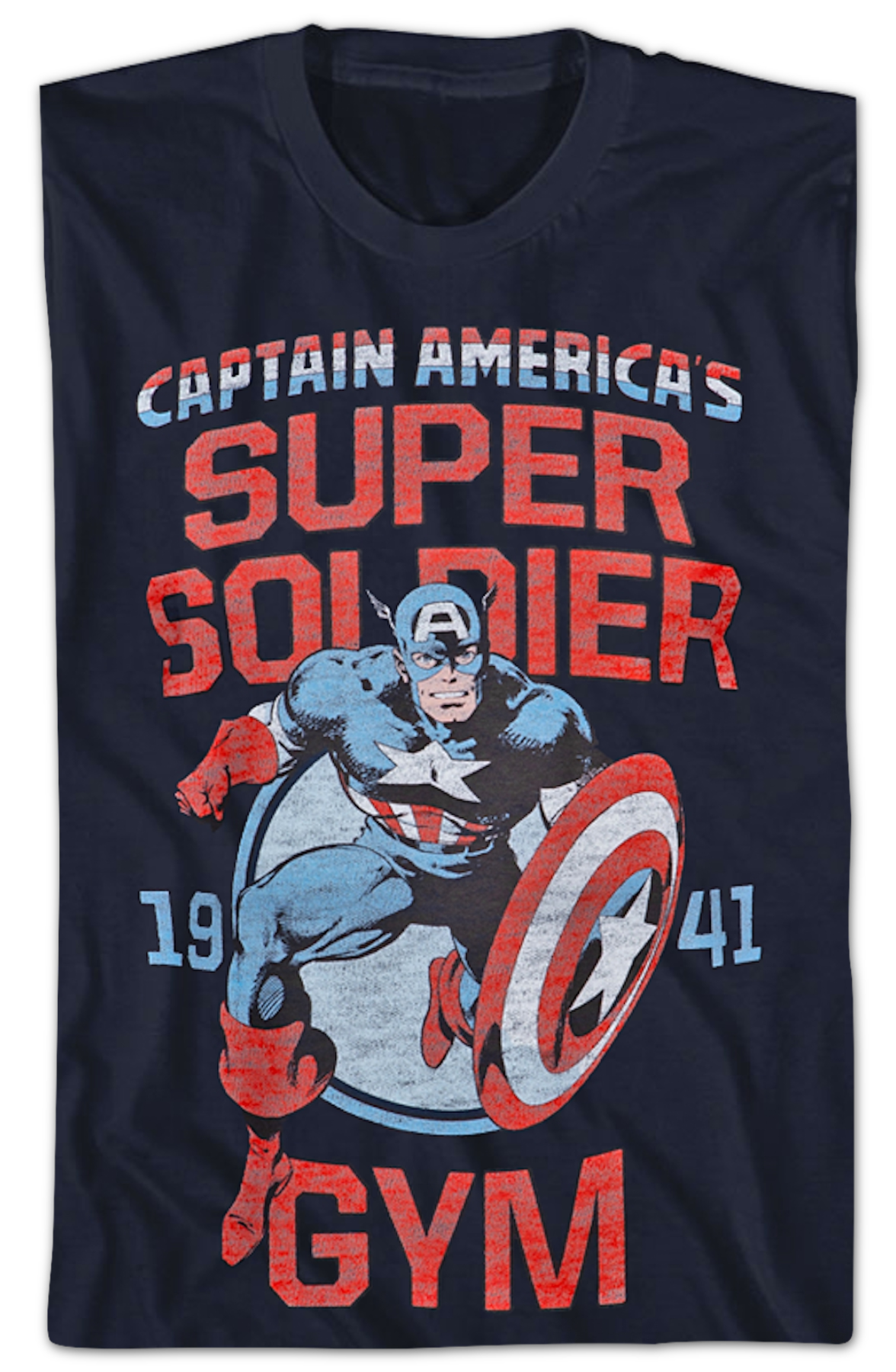 Captain America's Super Soldier Gym Marvel Comics T-Shirt