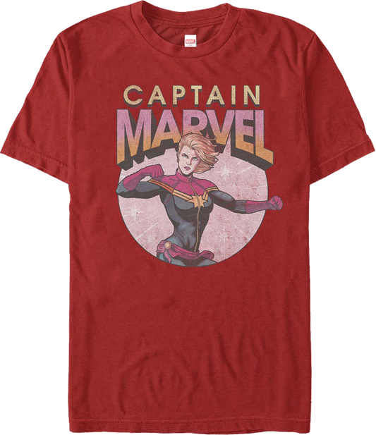 Captain Marvel Action Pose Marvel Comics T-Shirt