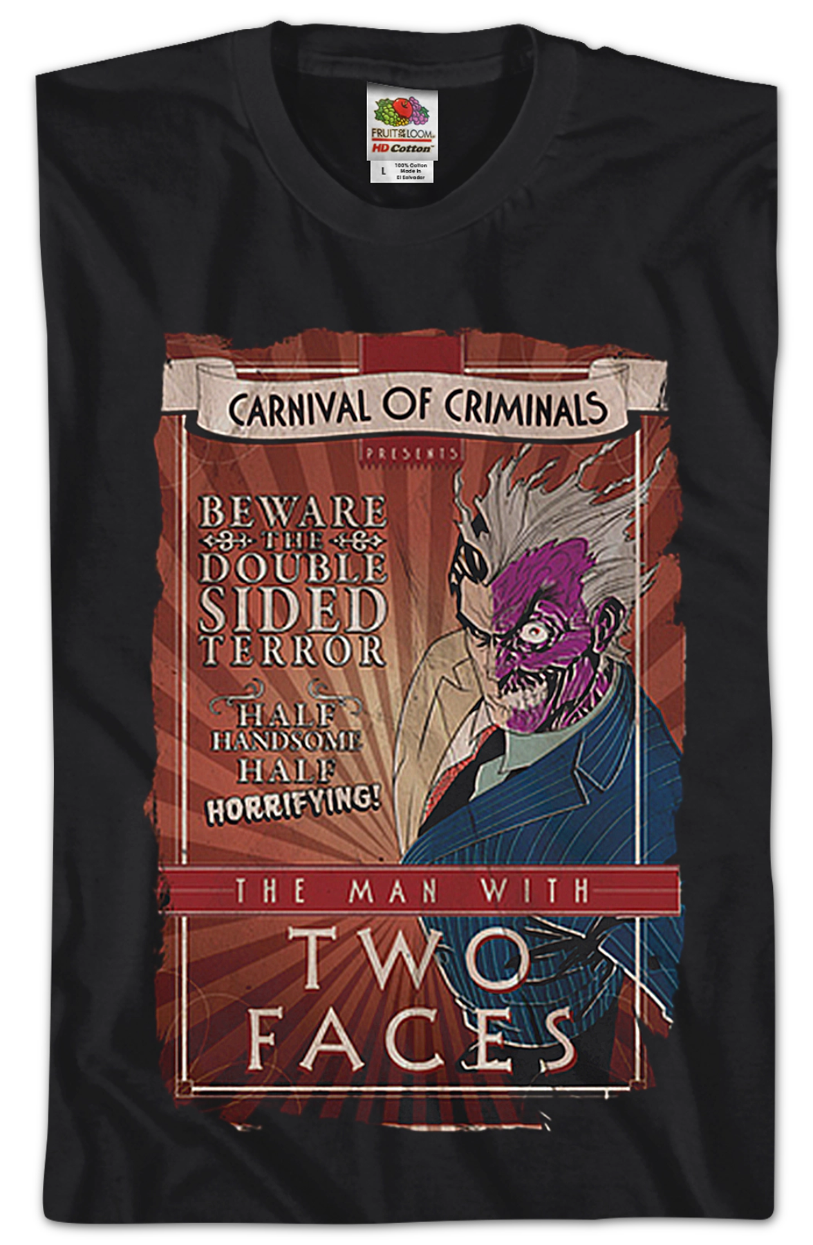 Carnival of Criminals Two-Face Batman T-Shirt