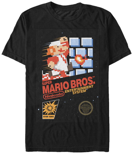 Cartridge Art Super Mario Brothers T-Shirt