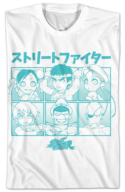 Chibi Characters Street Fighter T-Shirt