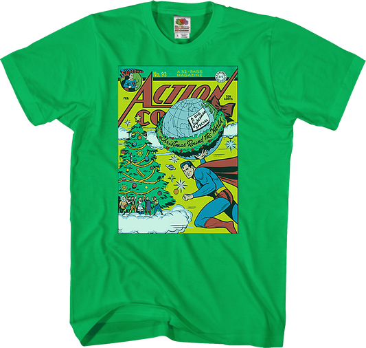 Christmas 'Round The World Superman T-Shirt
