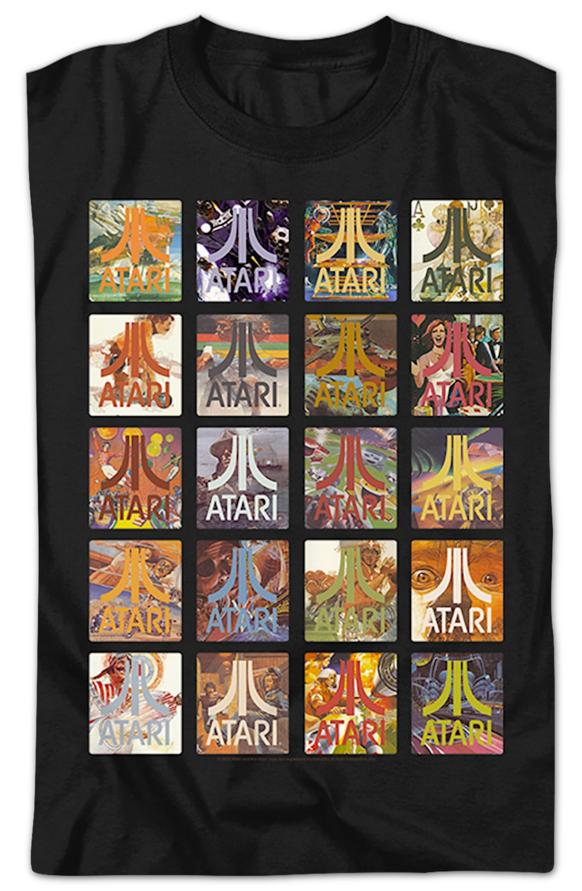 Classic Games Collage Atari T-Shirt