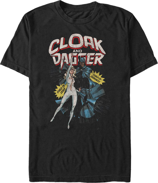 Cloak And Dagger Action Poses Marvel Comics T-Shirt