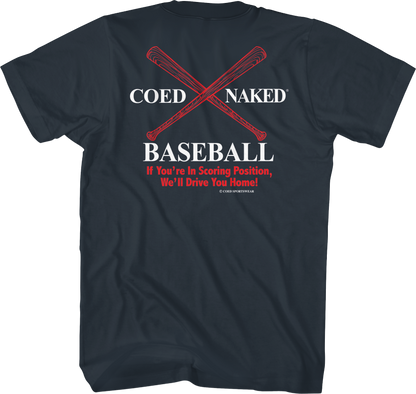 Baseball Coed Naked T-Shirt