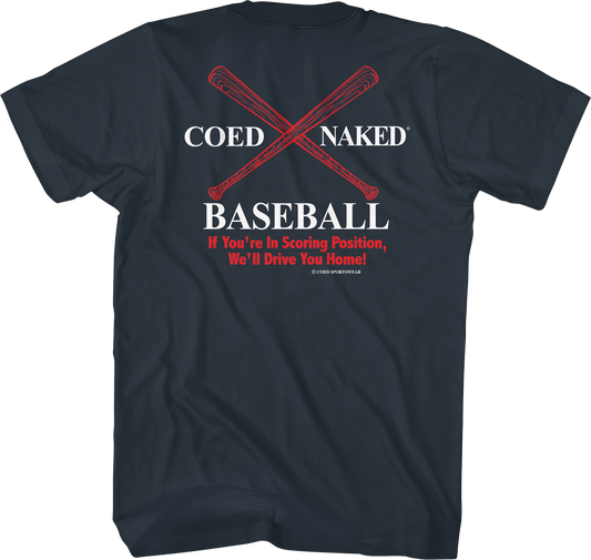Baseball Coed Naked T-Shirt