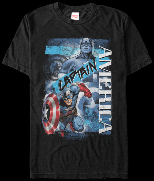Collage Captain America T-Shirt