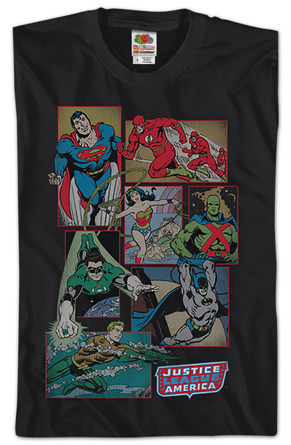 Collage Justice League of America T-Shirt