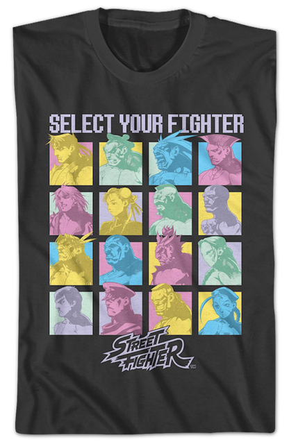 Colorful Selection Street Fighter T-Shirt