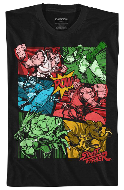 Comic Book Action Street Fighter T-Shirt