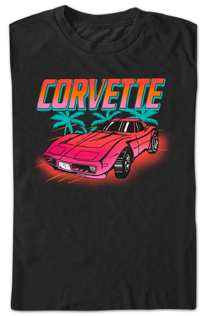 Corvette Palm Trees Chevrolet T-Shirt