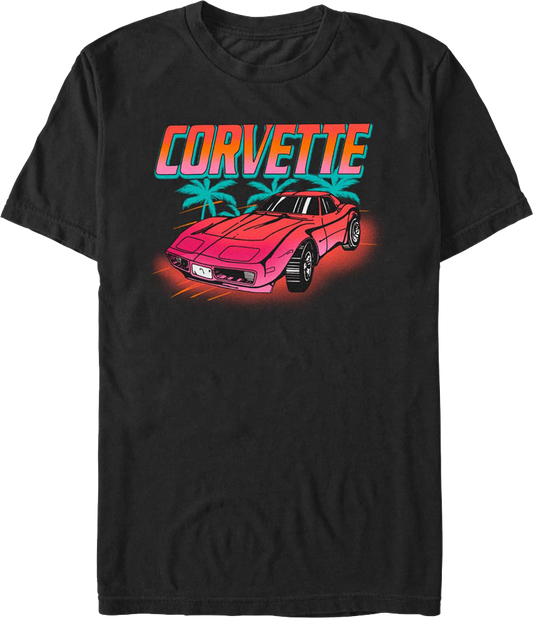 Corvette Palm Trees Chevrolet T-Shirt