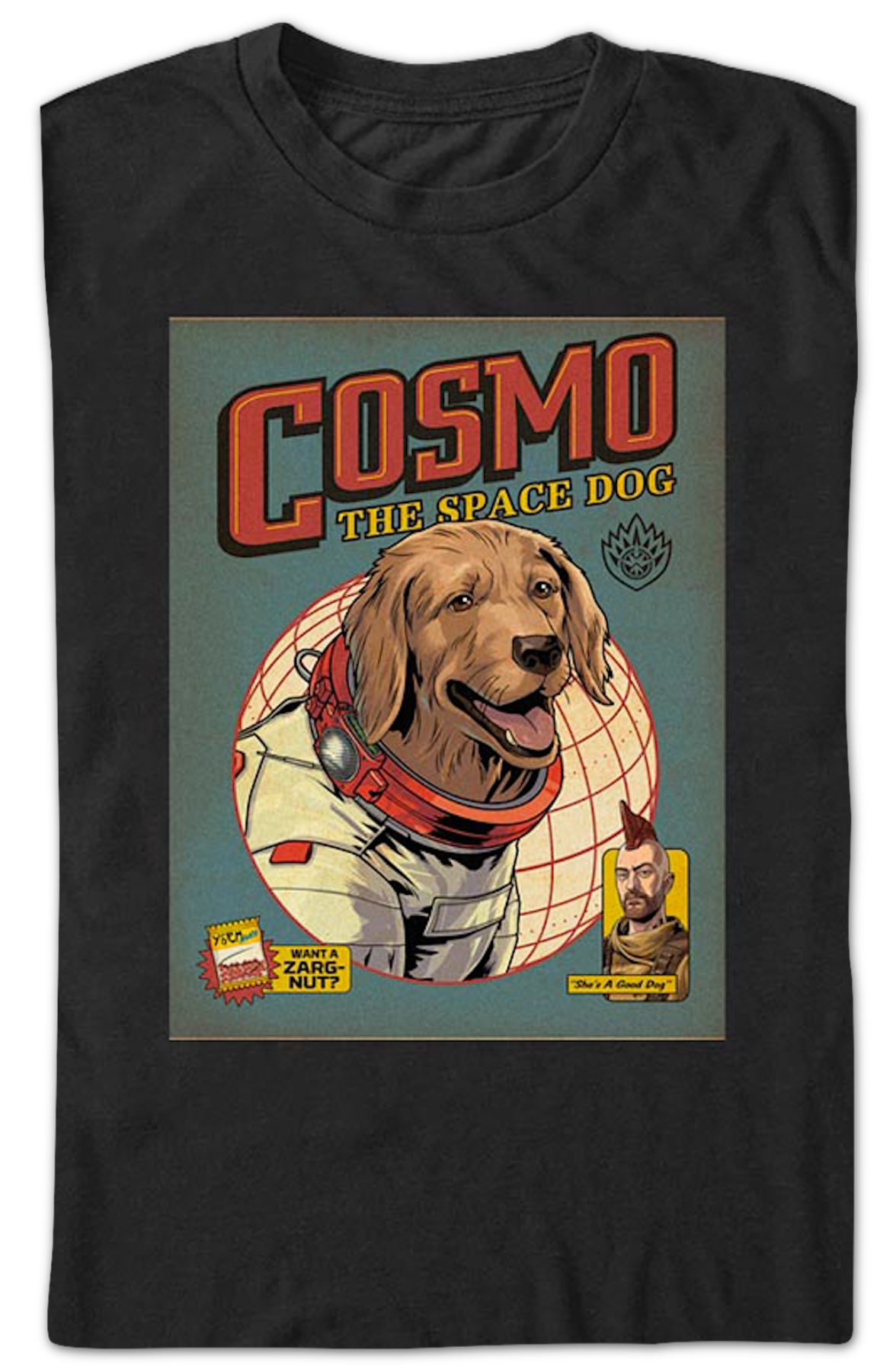 Cosmo The Space Dog Comic Book Cover Guardians Of The Galaxy T-Shirt