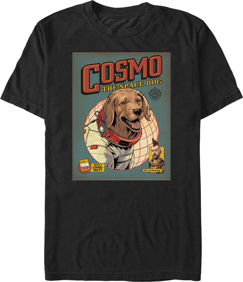 Cosmo The Space Dog Comic Book Cover Guardians Of The Galaxy T-Shirt