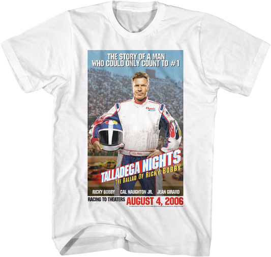Count To #1 Poster Talladega Nights T-Shirt