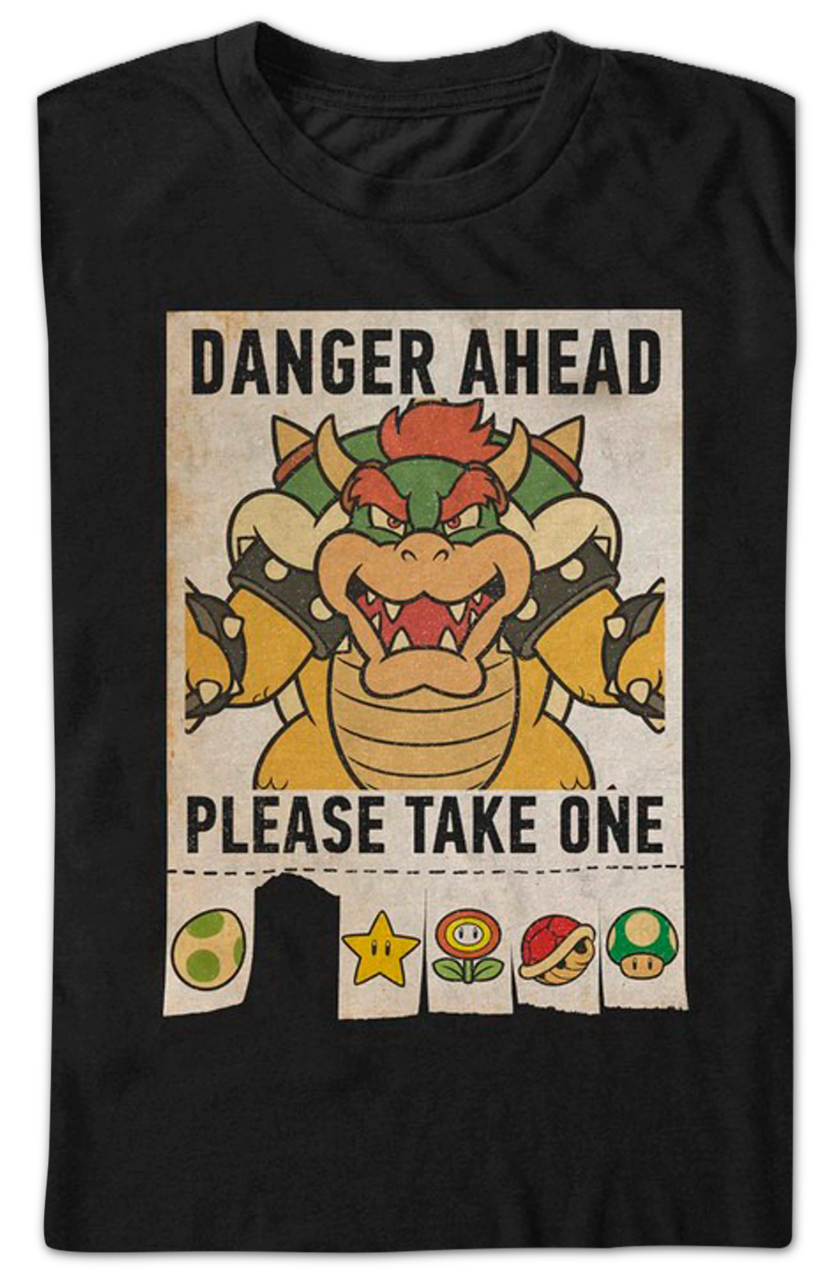 Danger Ahead Super Mario Bros. T-Shirt