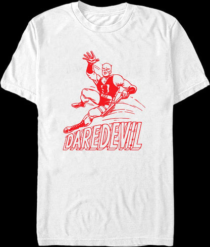 Daredevil Sketch Marvel Comics T-Shirt