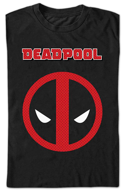 Deadpool Faux Jersey Logo Marvel Comics T-Shirt