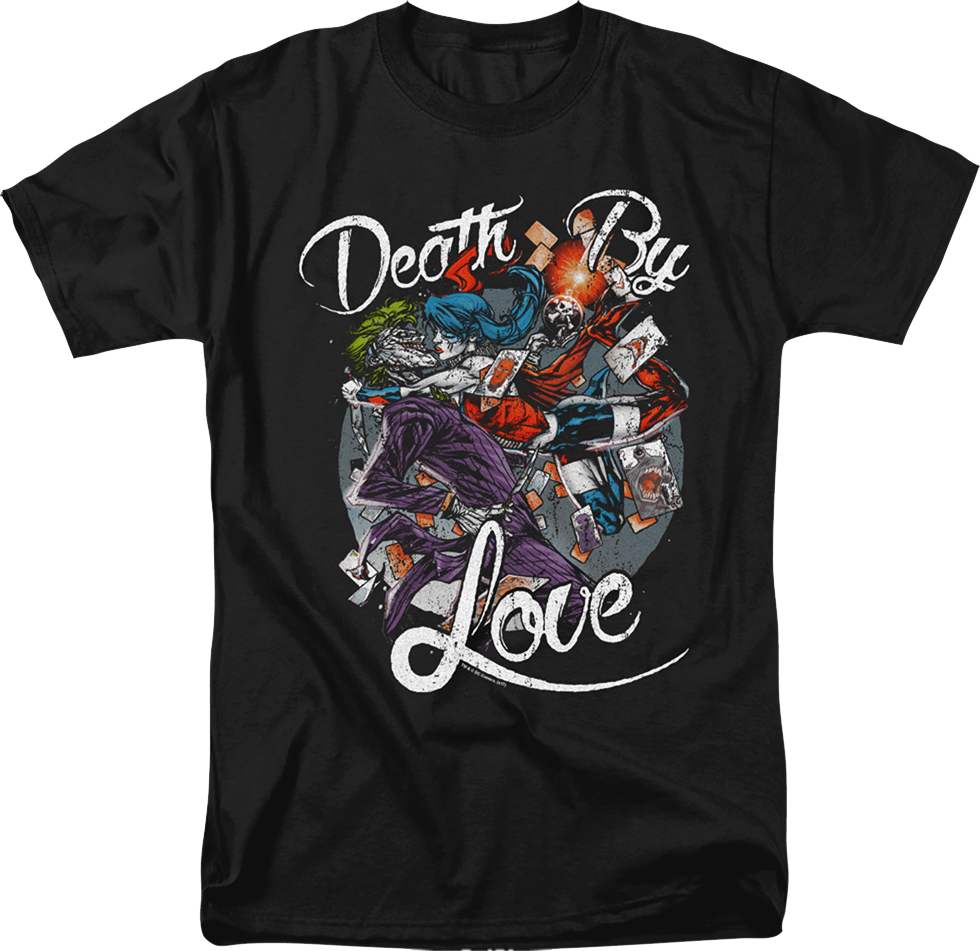 Death By Love Joker And Harley Quinn DC Comics T-Shirt