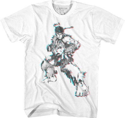 Distorted Ryu Street Fighter T-Shirt