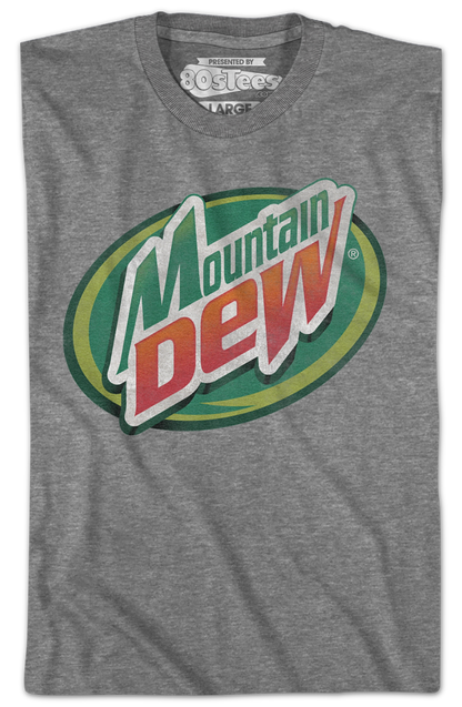 Distressed Circle Logo Mountain Dew T-Shirt