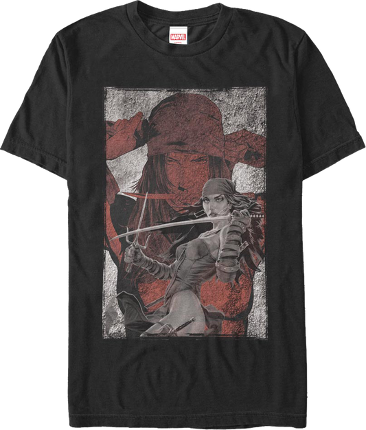 Elektra Collage Marvel Comics T-Shirt