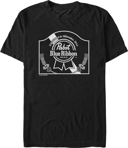 Established in Milwaukee Pabst Blue Ribbon T-Shirt